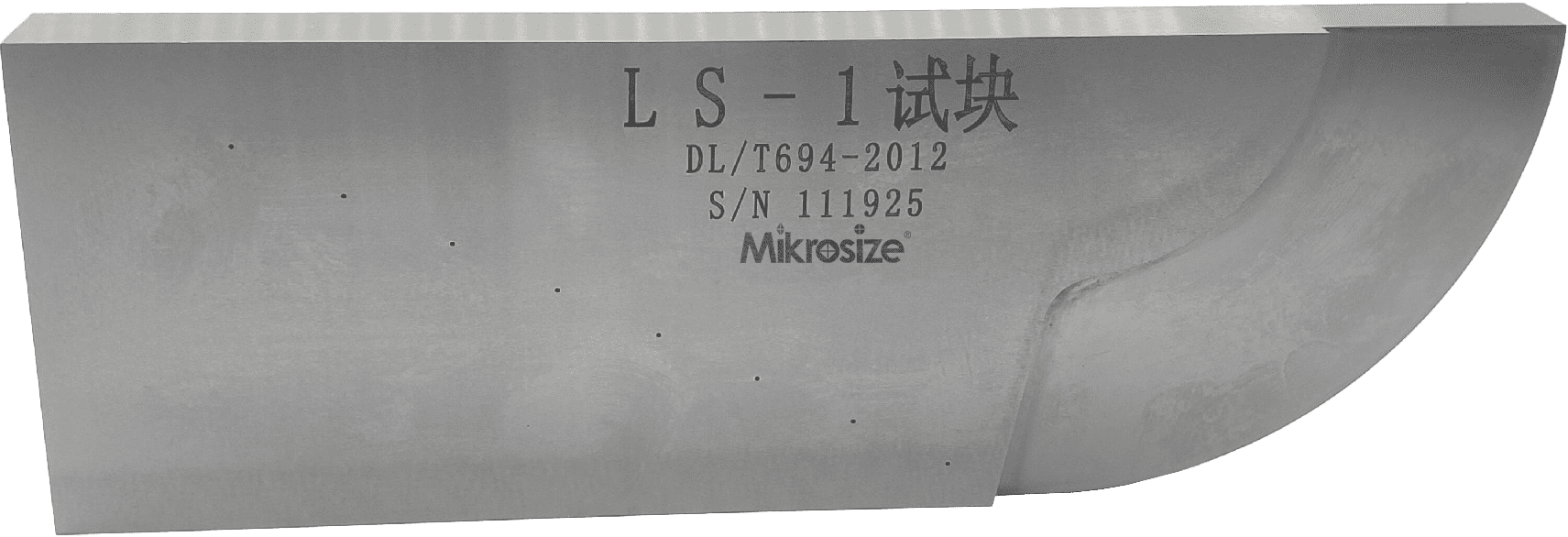 Standard Test Block for Ultrasonic Flaw Detectors
