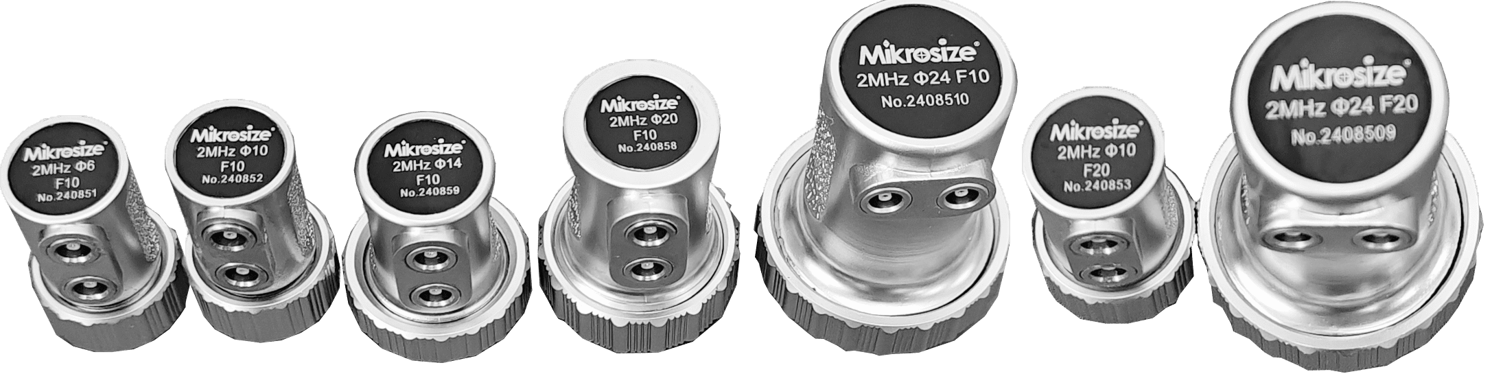 7.Double crystal Normal Probe 2MHz F10、F20