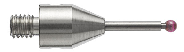 M4 O1 mm红宝石测球，碳化钨测杆，长度20 mm，有效工作长度10 mm