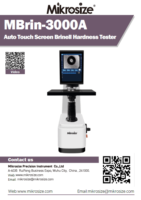 MBrin-3000A Intelligent Fully Automatic Brinell Hardness Tester