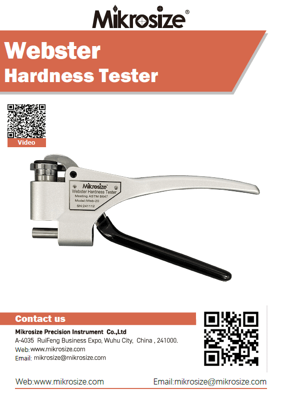 iWeb Webster Hardness Tester
