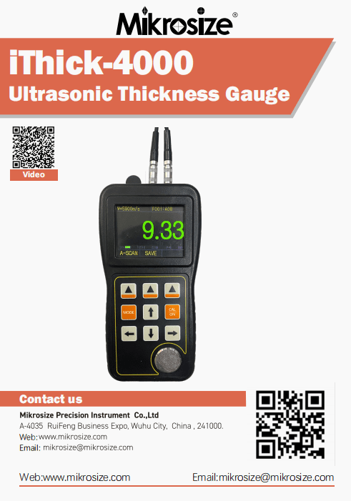iThick-4000 Ultrasonic Thickness Gauge