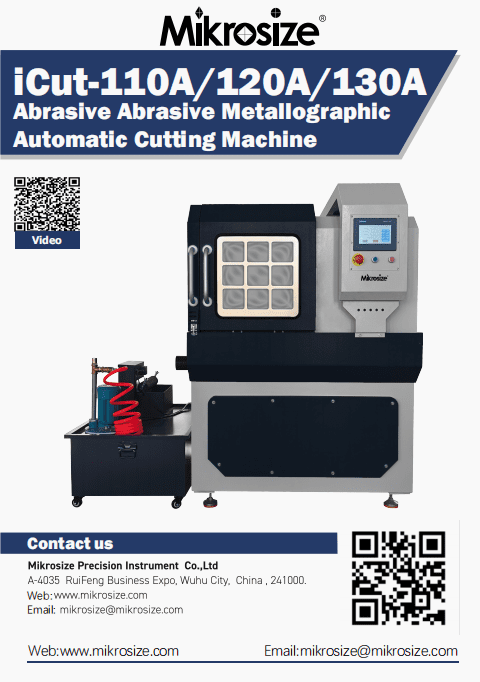 iCut-110A/120A/130A Abrasive Metallographic Auto Cutting Machine