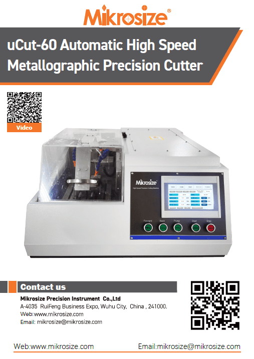 uCut-60 Metallographic Precision Cutter (High Speed)