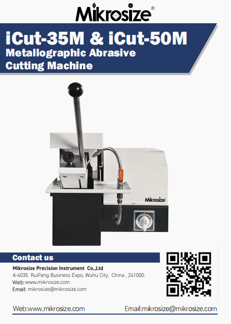 iCut-35M & iCut-50M Metallographic Abrasive Cutting Machine