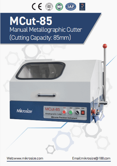 MCut-85 Manual Metallographic Cutter