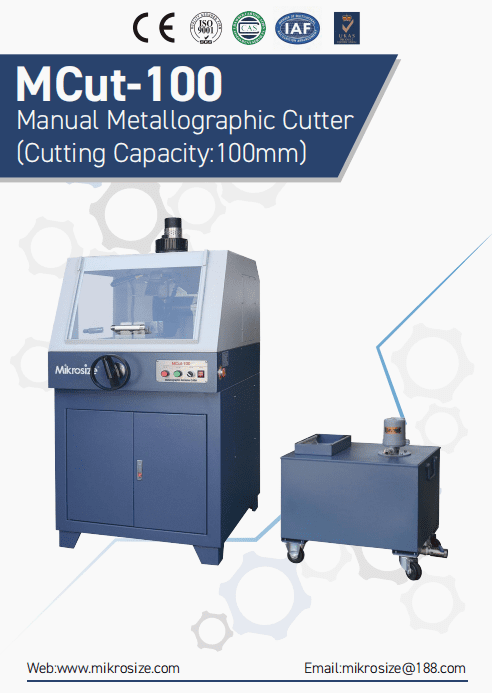 MCut-100 Manual Metallographic Cutter