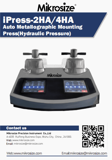 iPress-2HA/4HA Auto Metallographic Mounting Press(Hydraulic Pressure)