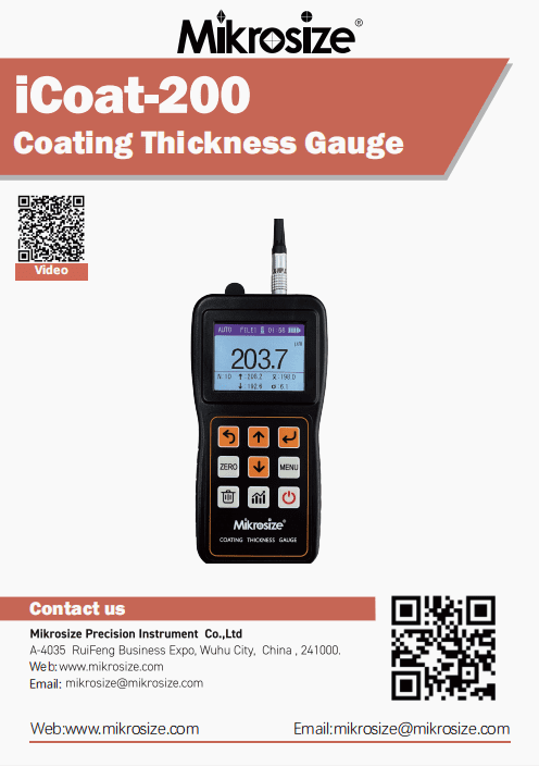 iCoat-200 Coating Thickness Gauge