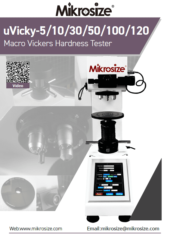 uVicky-5/10/30/50/100/120 Macro Vickers Hardness Tester