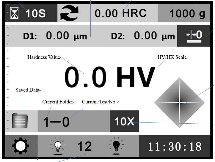 MVicky 10 50 Touch Screen Macro Vickers Hardness Tester图（4