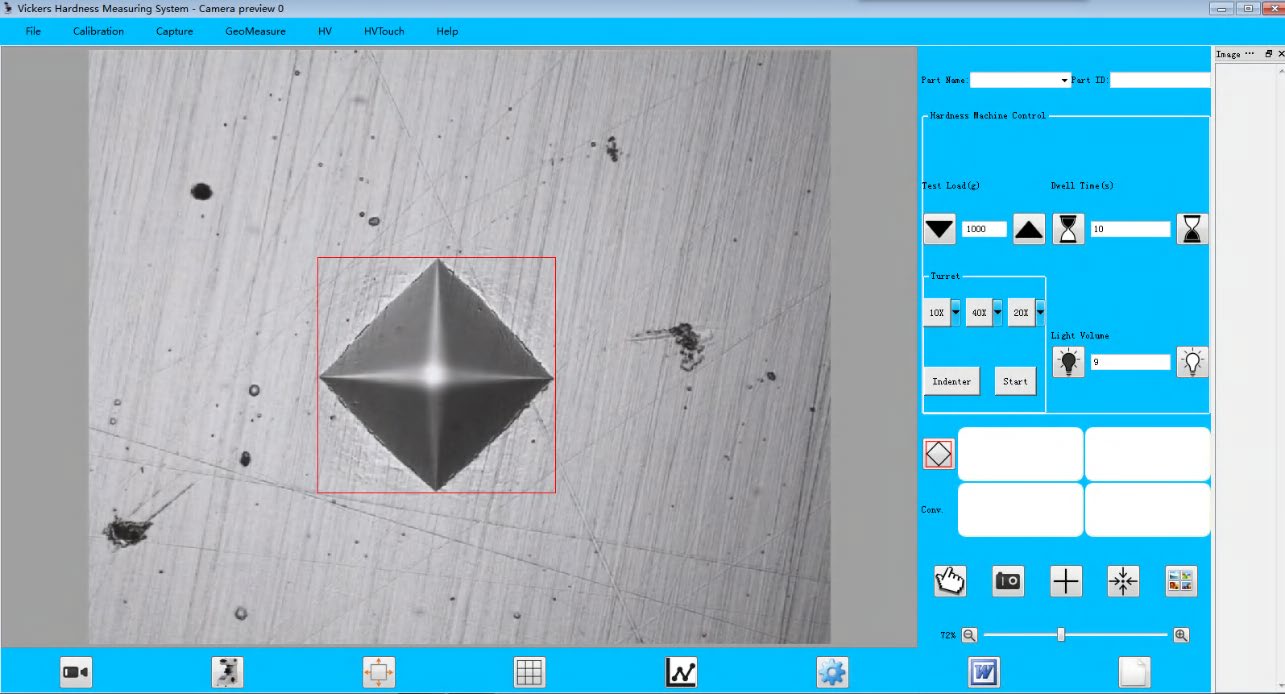 MVision 10 30 50 Intelligent Macro Vickers Hardness Tester图5）