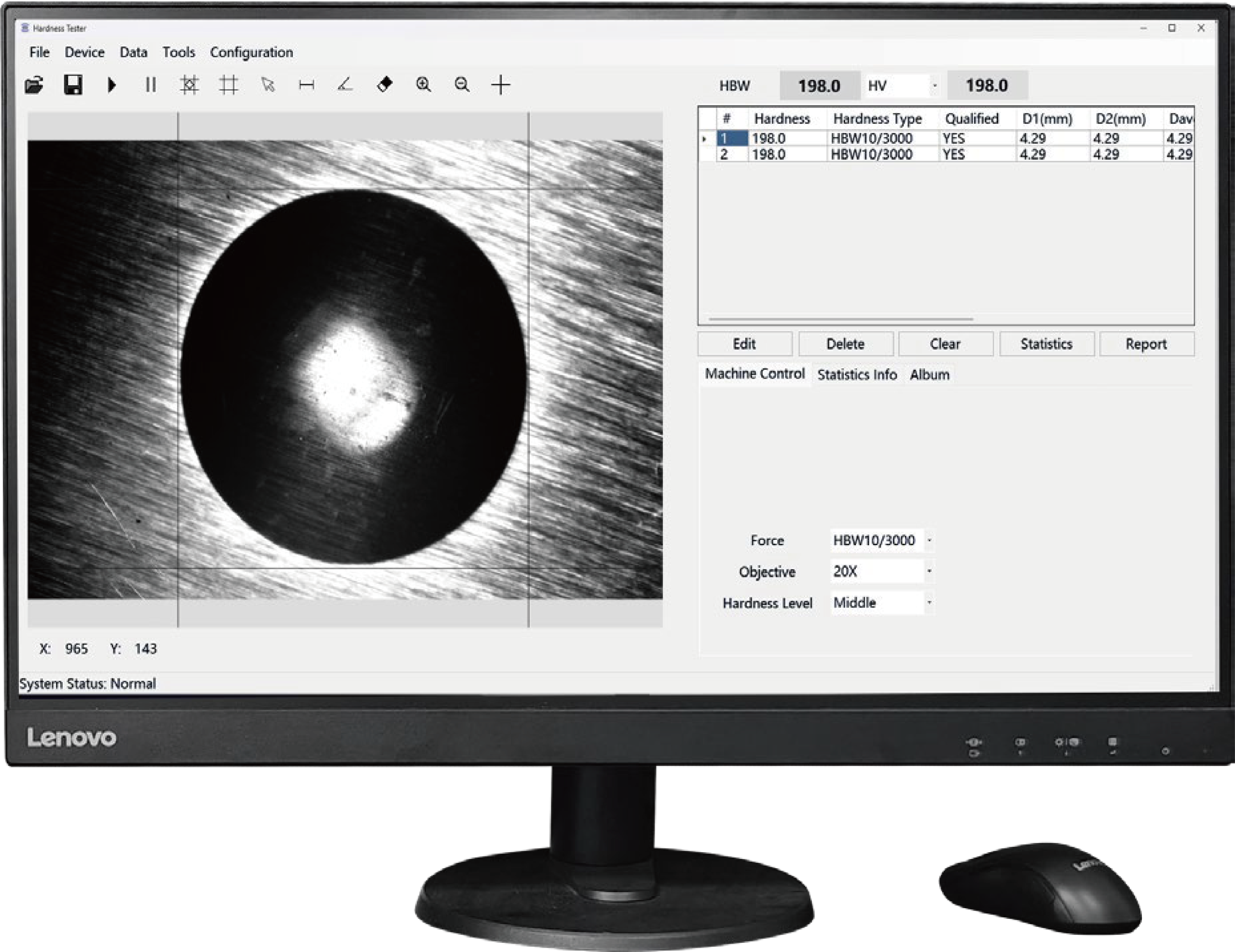 Hardness Testing Software