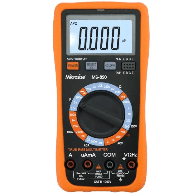 MS-890 2000 counts manual range digital multimeter